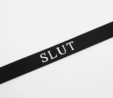Love In Leather BDSM Play Silicone SLUT Collar Collars and Leads